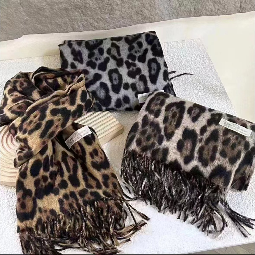Woven Scarf Blanket - 190*70cm design leopardo cachecol inverno quente