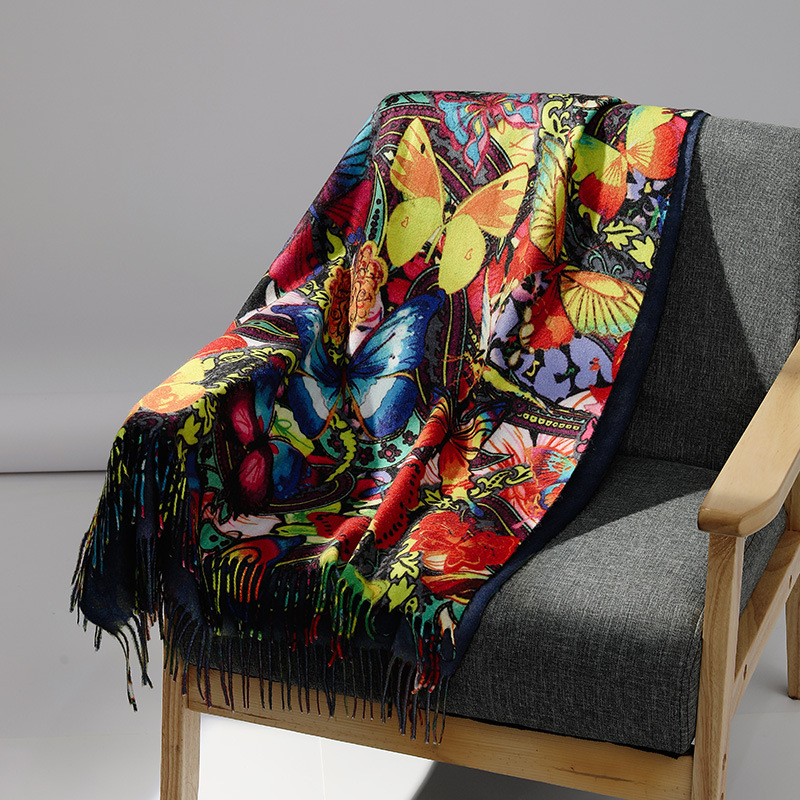 Woven Scarf Blanket - Marca de luxo pintura a óleo