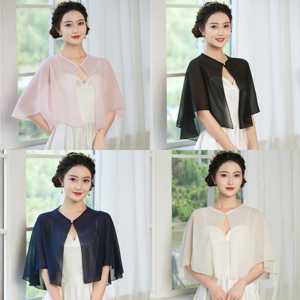 Stole Wedding Shawl - Capa de Chiffon Transparente Vintage, Design