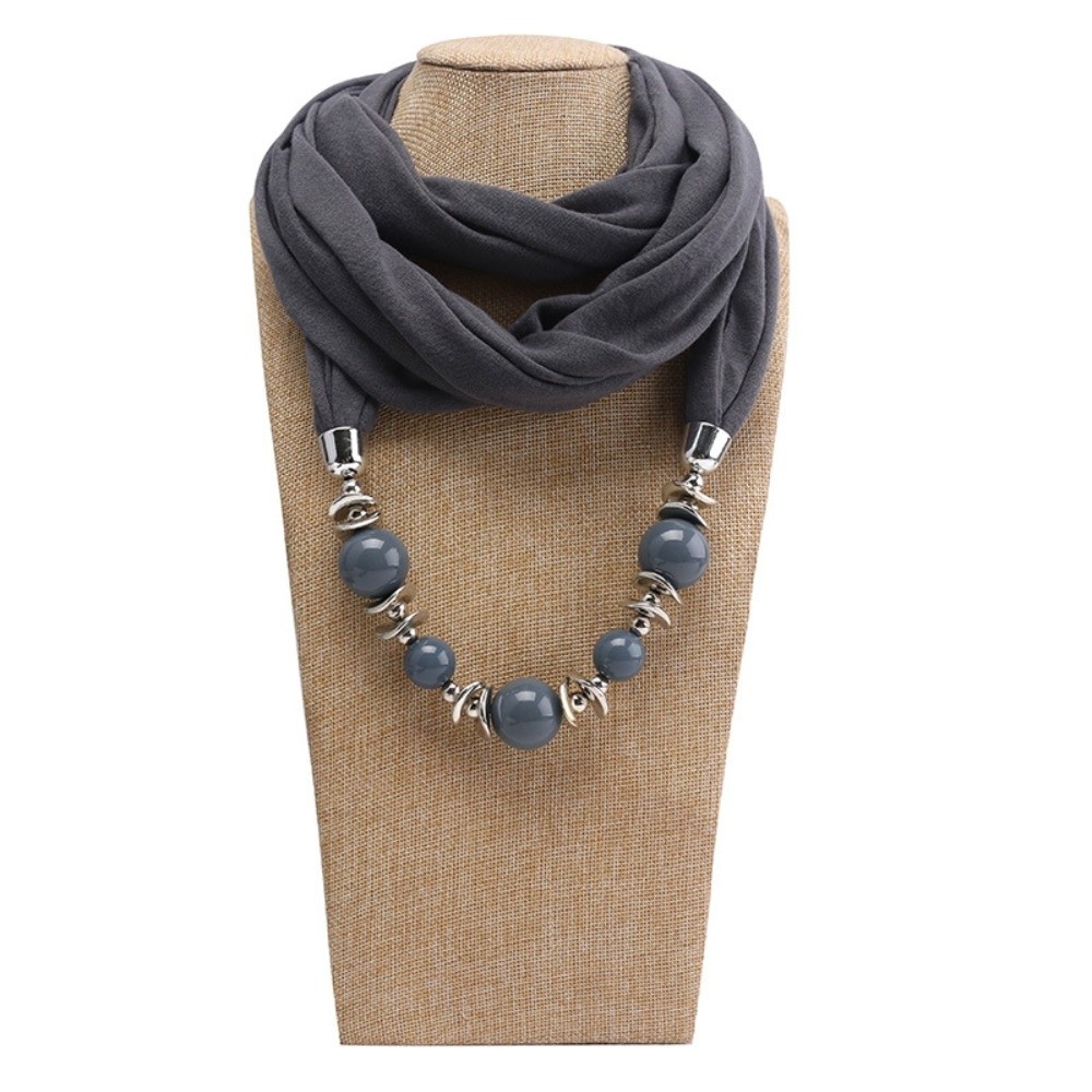 Infinity Scarf Knit - Lenço de Chiffon com Colar e