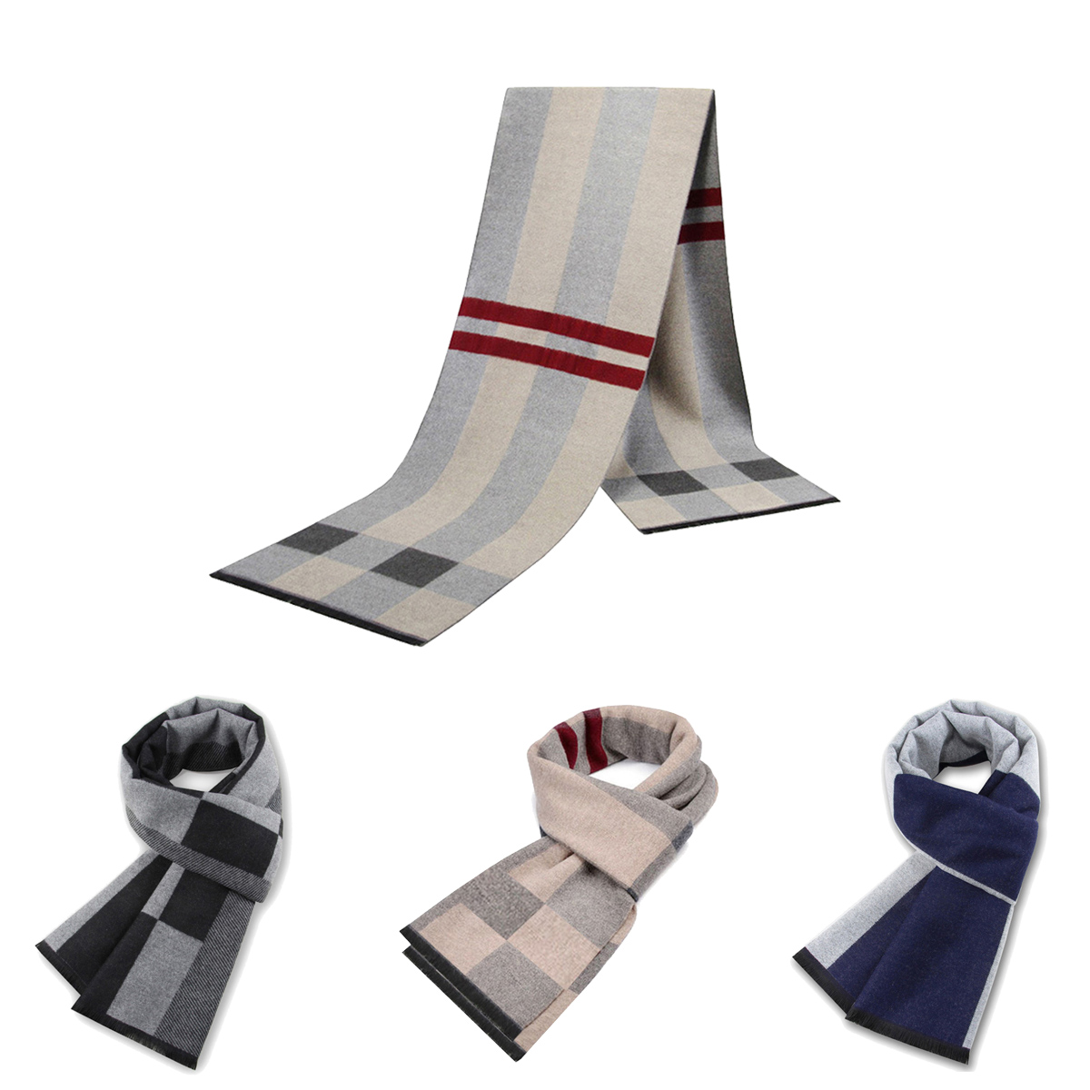 Muffler Men Wool - Lenço masculino para homem inverno cópia