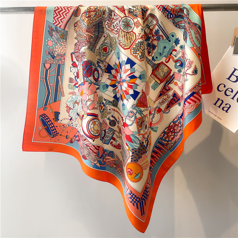 Novo Lenço Quadrado de Seda Sa - Scarf Silk Square avaliação e preço