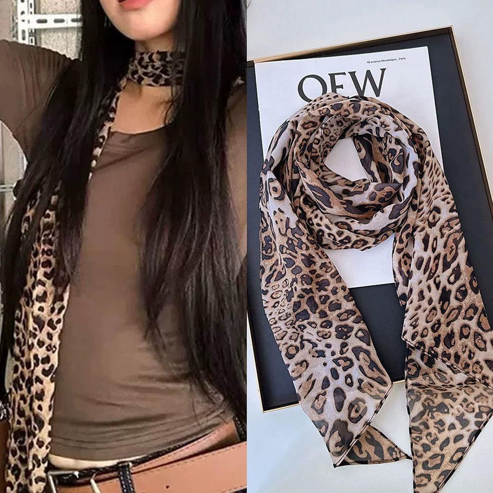 Leopardo pequeno longo lenço d - Silk Tie Striped avaliação e preço