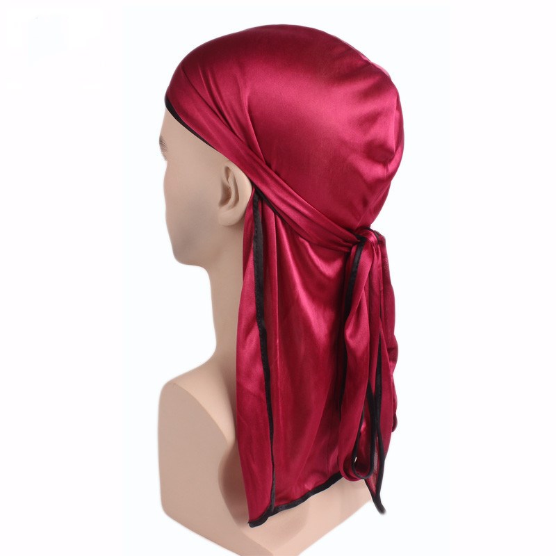 Bandana de cetim macio, respir - Bandana Doo Rag avaliação e preço