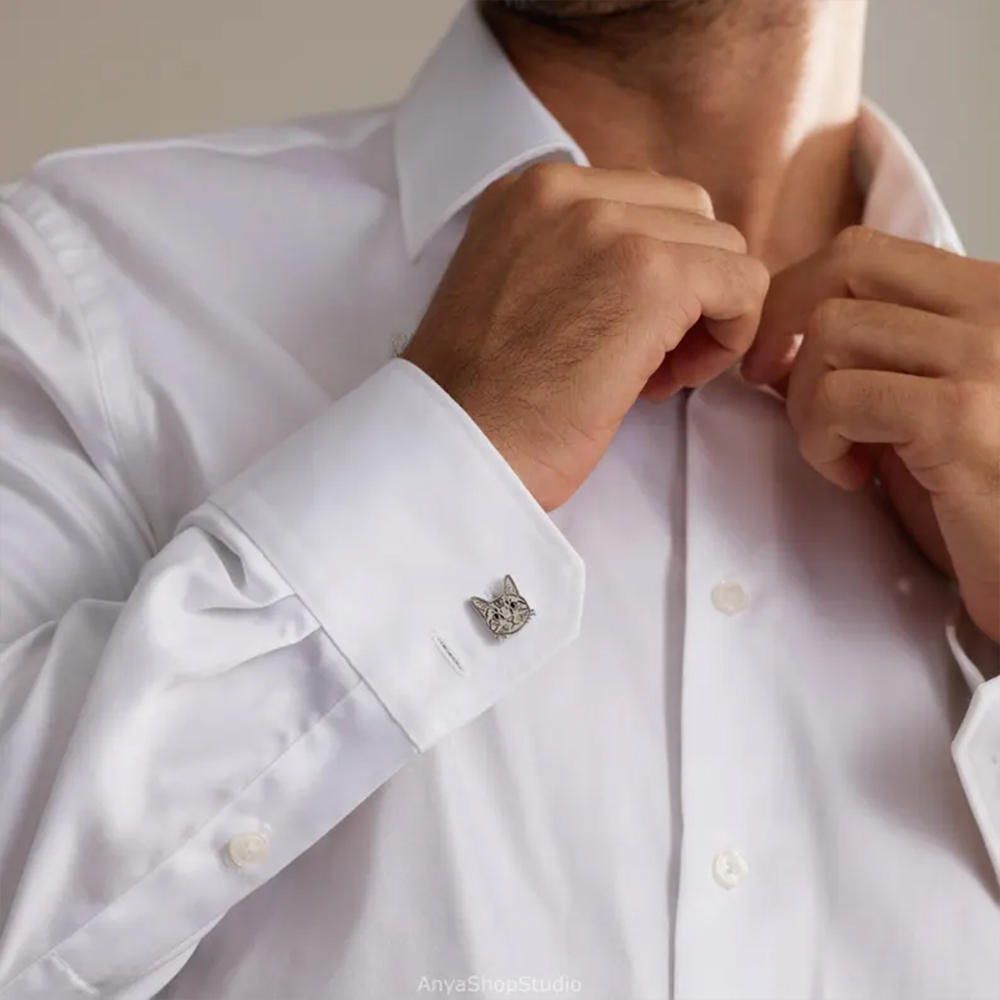 Abotoaduras Personalizadas com - Tie Clip Silver avaliação e preço