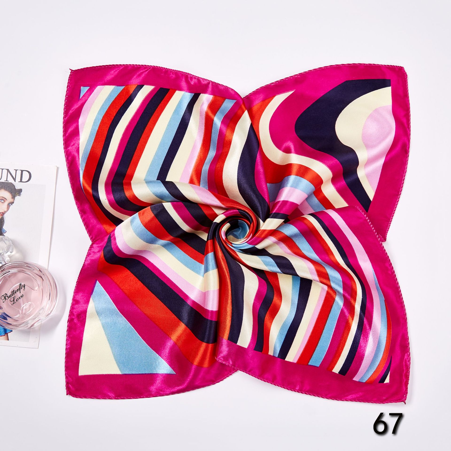 50*50cm lenços de seda quadrad - Scarf Silk Square avaliação e preço