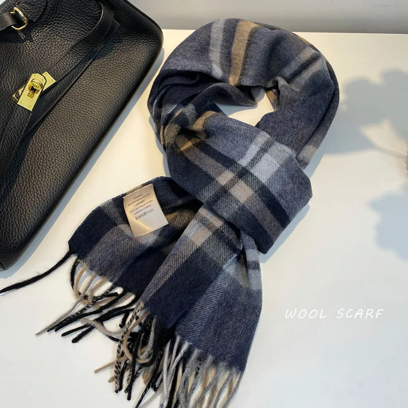 Alta qualidade 100% cachecol d - Muffler Men Wool avaliação e preço