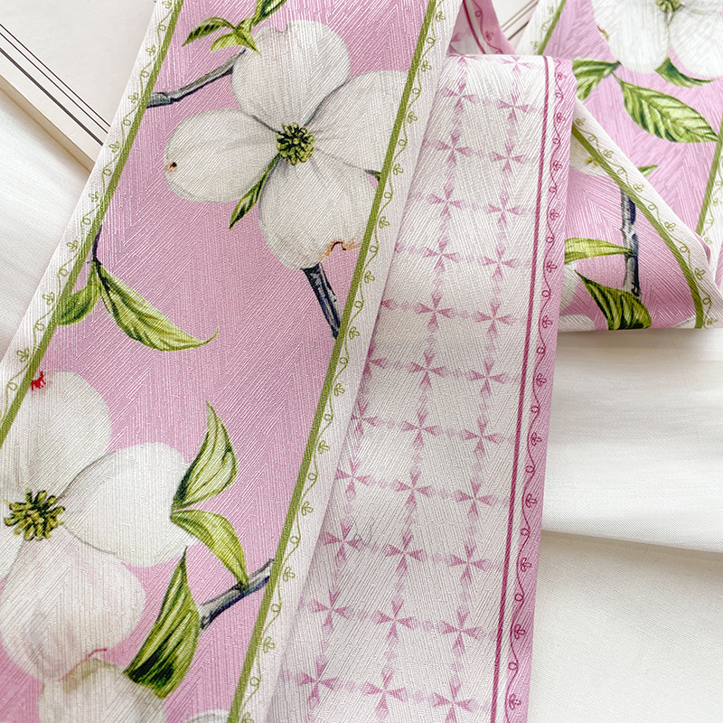 Lenço Longo de Seda Coreana pa - Silk Neck Scarf avaliação e preço