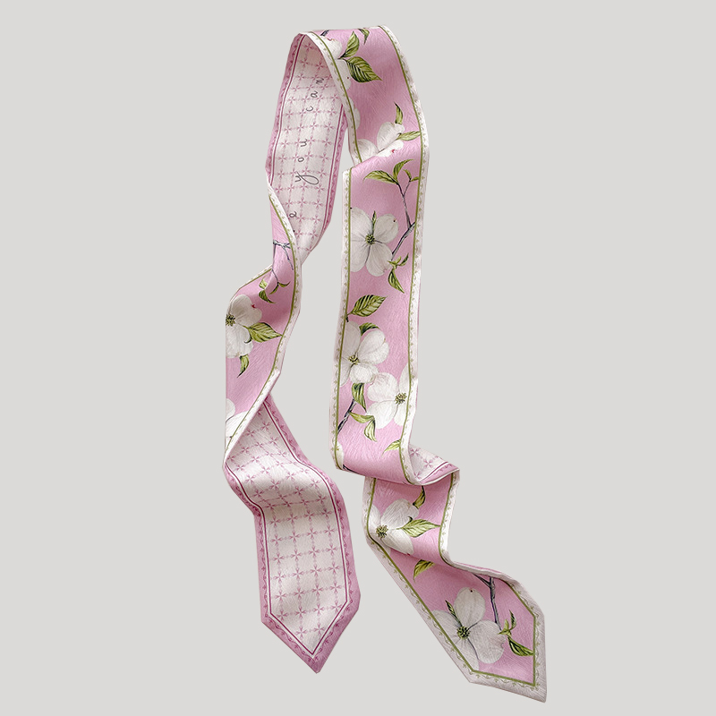 Lenço Longo de Seda Coreana pa - Silk Neck Scarf avaliação e preço