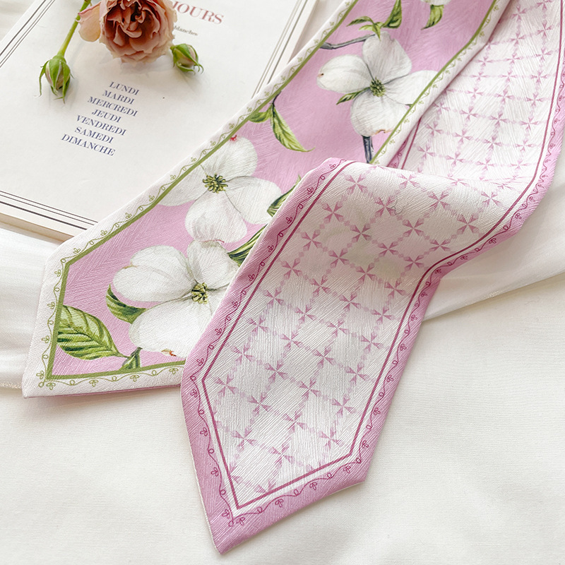 Lenço Longo de Seda Coreana pa - Silk Neck Scarf avaliação e preço