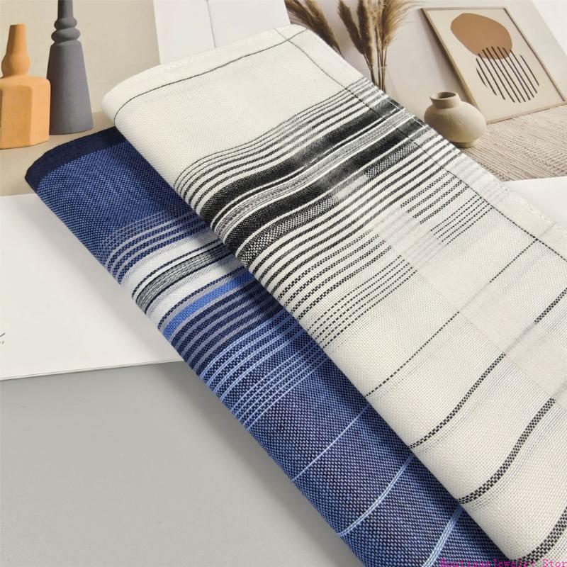 E1PE listras lenços bolso lenç - Handkerchief Cotton Men avaliação e preço