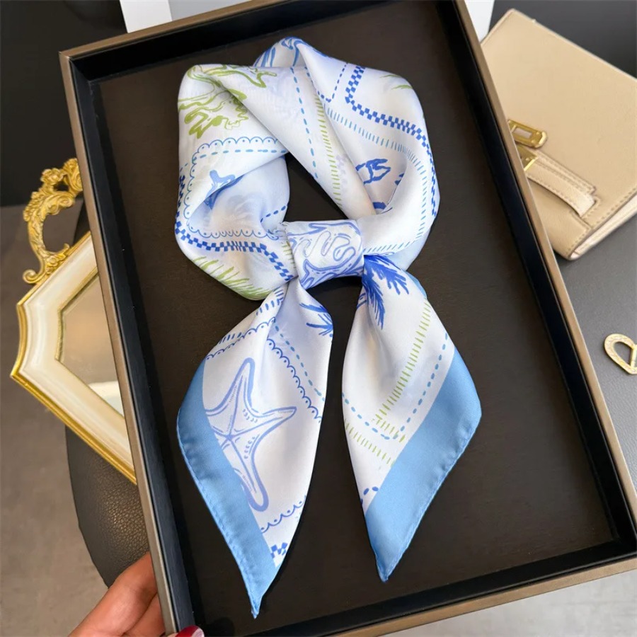Lenço Quadrado de Seda Estampa - Bandana Cotton avaliação e preço